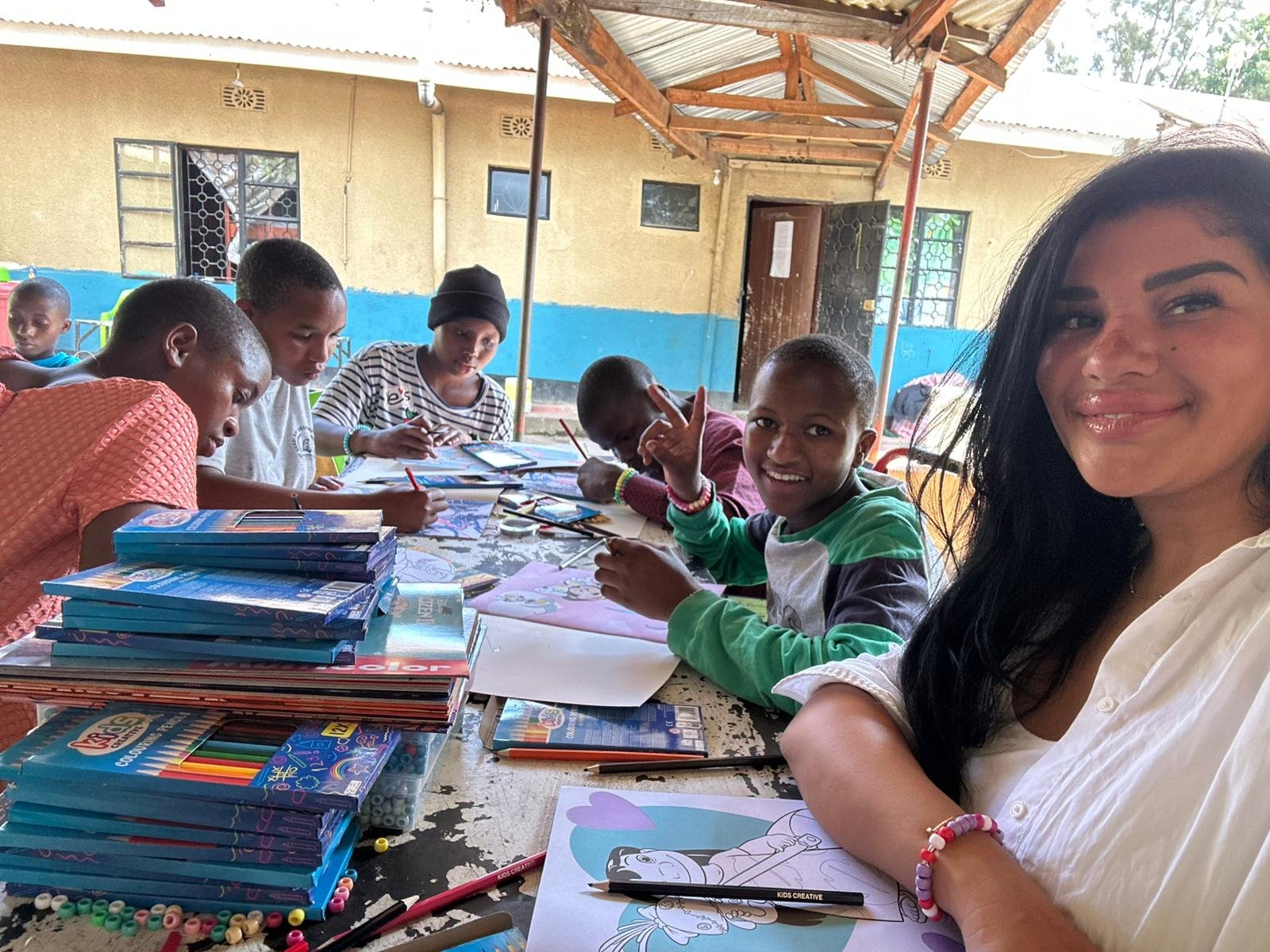 School and community visit in Tanzania