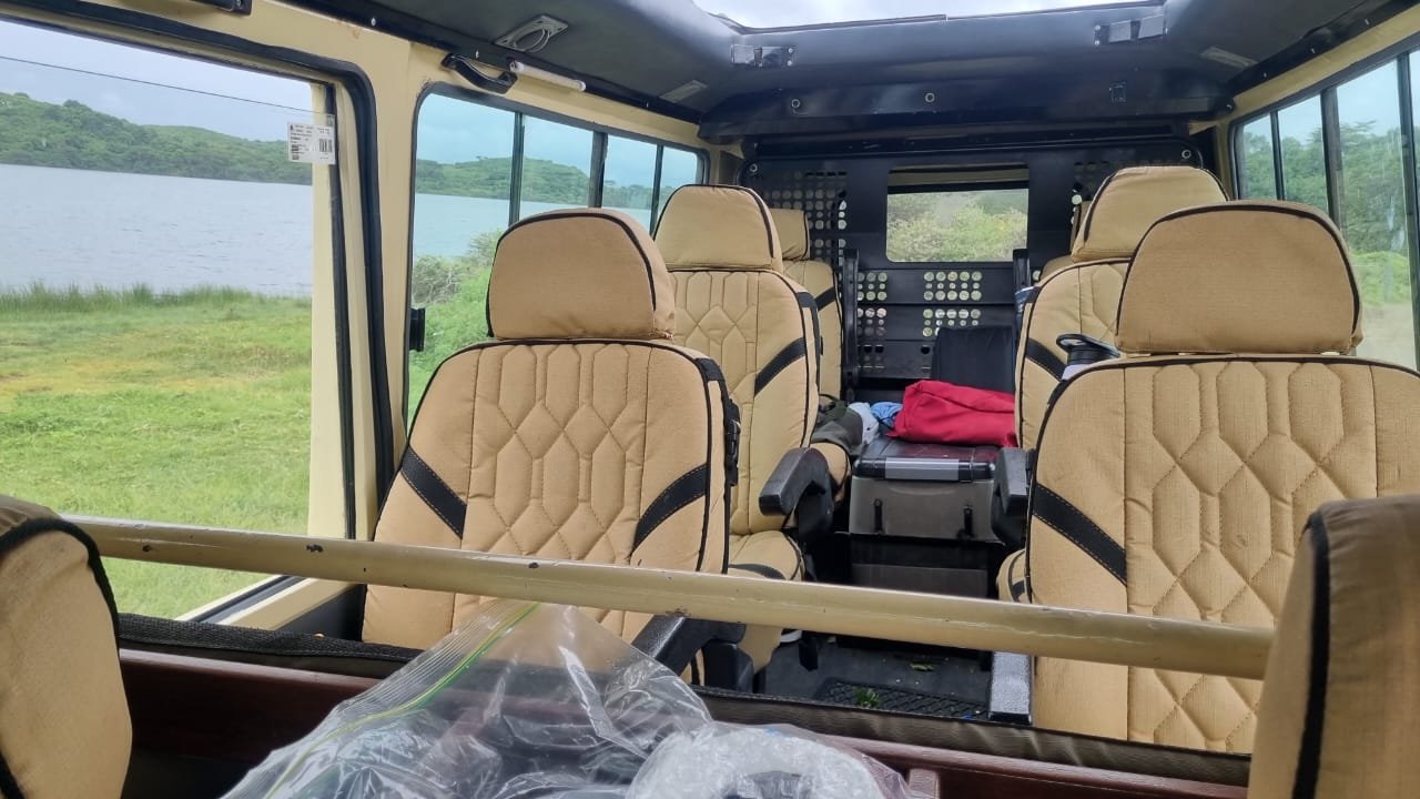 Top Guide Adventures safari vehicle interior