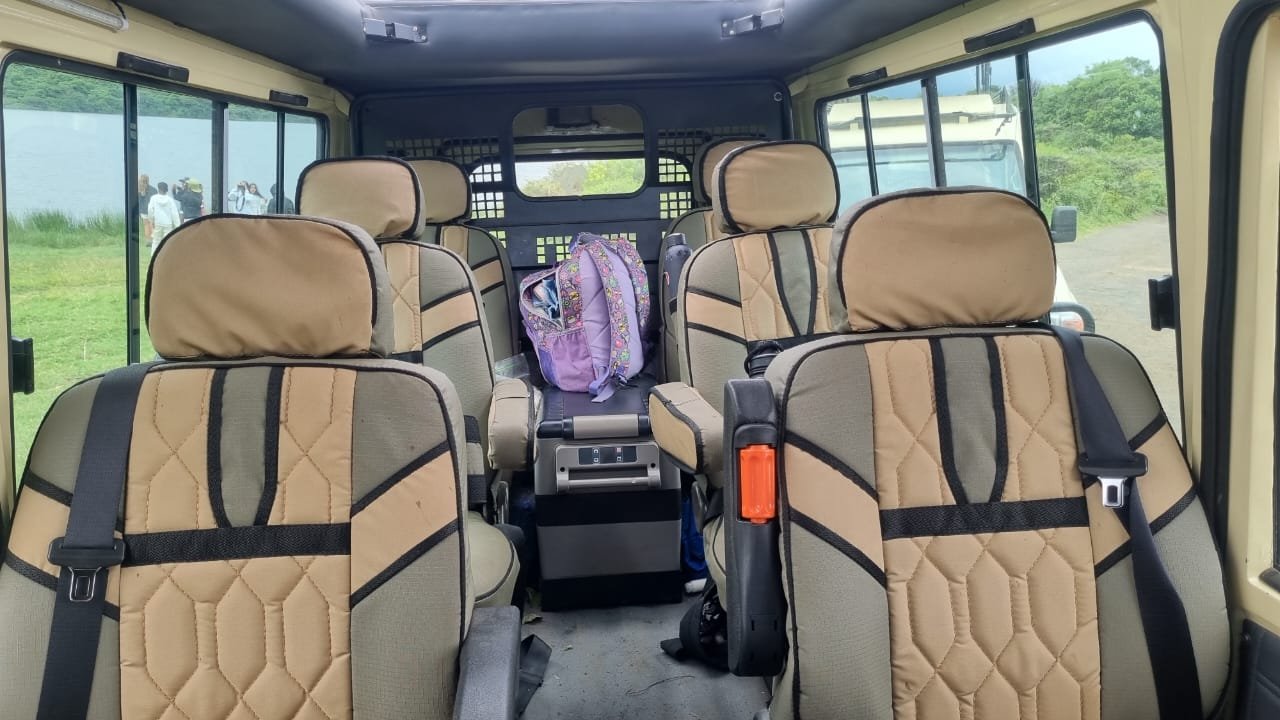 Top Guide Adventures safari vehicle seats